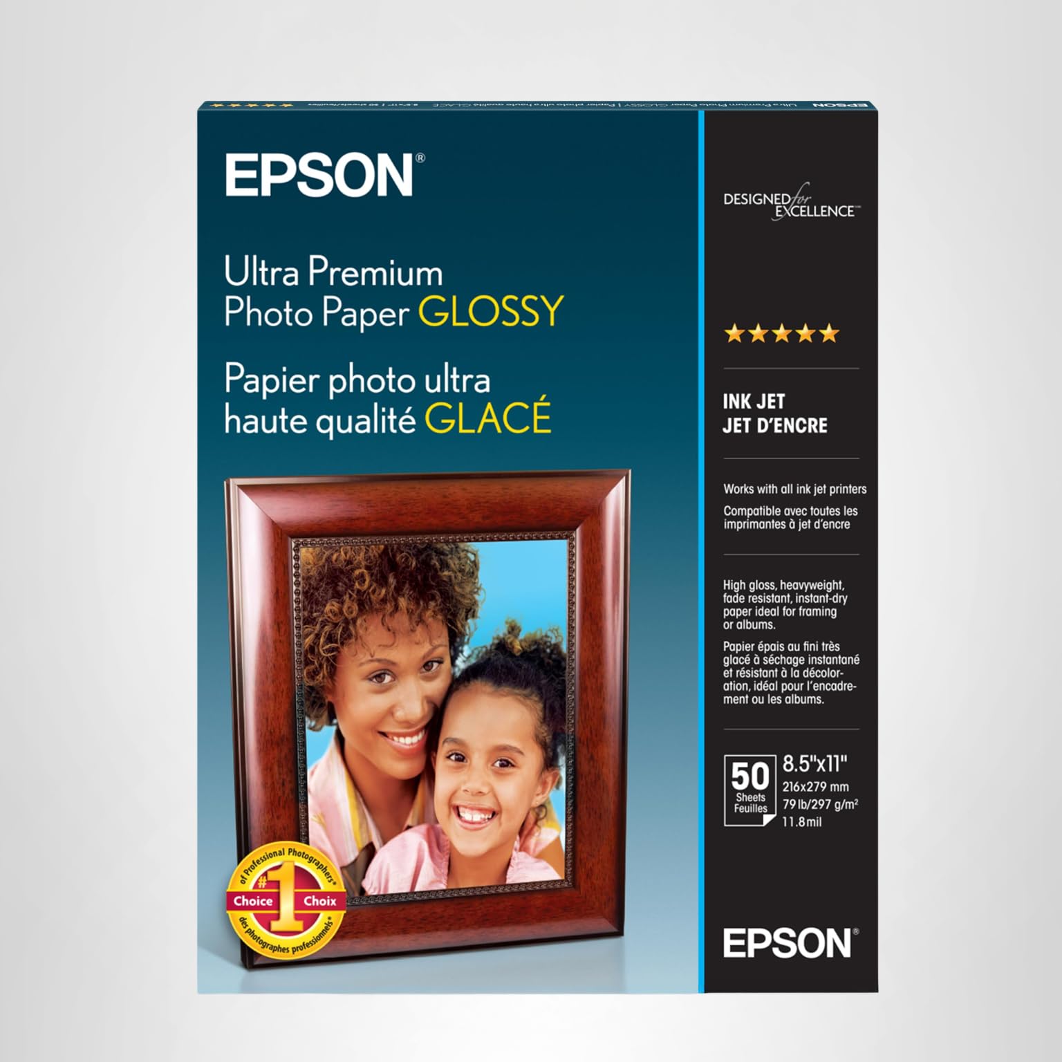 Amazon.com: Epson Ultra Premium Photo Paper Glossy (8.5x11 Inches