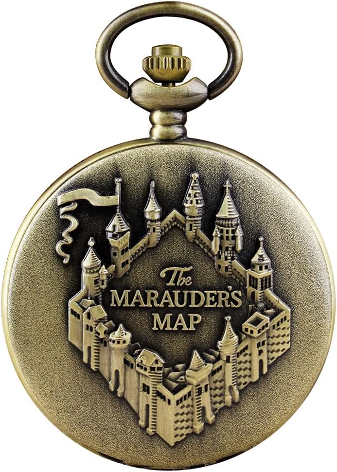 Mens Quartz Pocket Watch Green Eyes Round Case Shape Pendant Necklace Pocket Watch