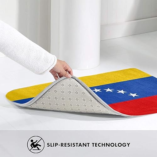 Miniatura 6 de Tapete de bienvenida con la bandera de Venezuela. # 20 x 31.5 pulgadas, alfombra de entrada para interiores y exteriores. Absorbente y