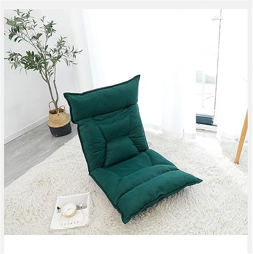 Miniatura 5 de Wonzone Sf - Puf para sofá cama individual y pequeño silla de computadora para dormitorio balcón ventana silla de piso para oficina