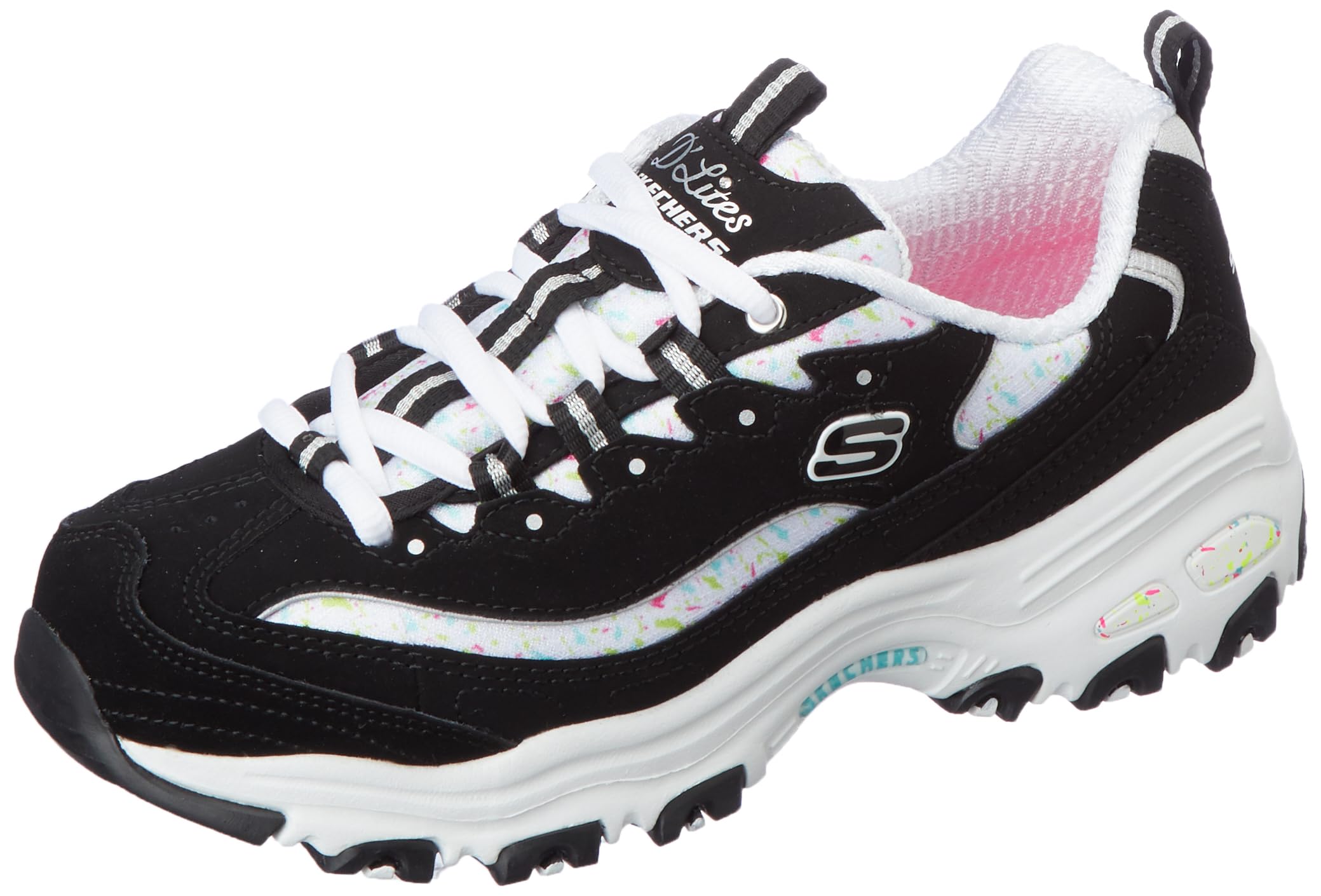 See full amazon price history chart for Skechers Womens DLites-Dazzling Canvas Black/Multi Sneaker - 4 UK (149236) Skechers Womens DLites-Dazzling Canvas Black/Multi Sneaker - 4 UK (149236) (B08K5KC2G2) Amazon Price History, Amazon Price Tracker
