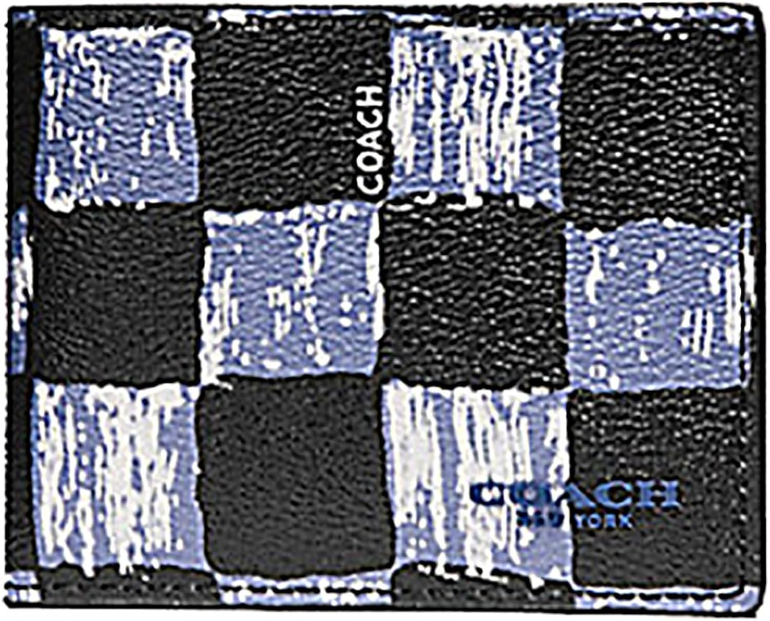 coach checkered wallet