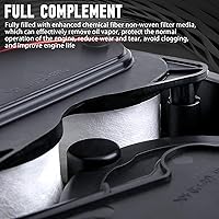 Vista 4 de WEILEITE Filtro CCV 6.7 Cummins para respiradero de cárter de diésel, compatible con Dodge Ram 2500 3500 4500 5500 2008 2009 2010 2011 2012 2013