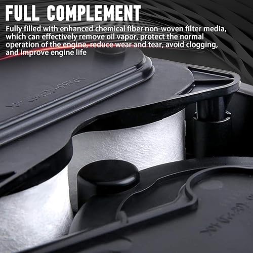 Miniatura 4 de WEILEITE 6.7 CUMMINS Filtro de ventilación del cárter CCV Breather Fit para Dodge Ram 2500 3500 4500 5500 2008-2021 6.7L Diesel ISB Motor Elemento