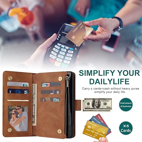 Miniatura 3 de RANYOK Funda tipo cartera para Moto G Stylus 5G 2022 de piel sintética de alta calidad con cierre RFID con cierre magnético funda protectora