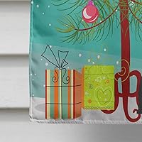 Vista 218 de Caroline's Treasures BB4243GF Bandera de jardín con texto en inglés «Merry Christmas» con texto en inglés «Merry Christmas», bandera decorativa