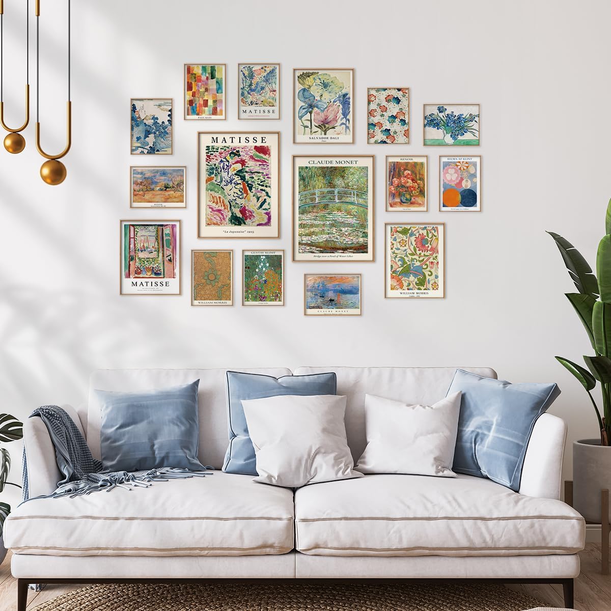 Canssape 16PCS Cottagecore Wall Art Posters for Room Aesthetic | Gallery Wall Art Posters and Prints for Wall Decor | Retro Matisse Classic Art Prints Wall Decor (Unframed)