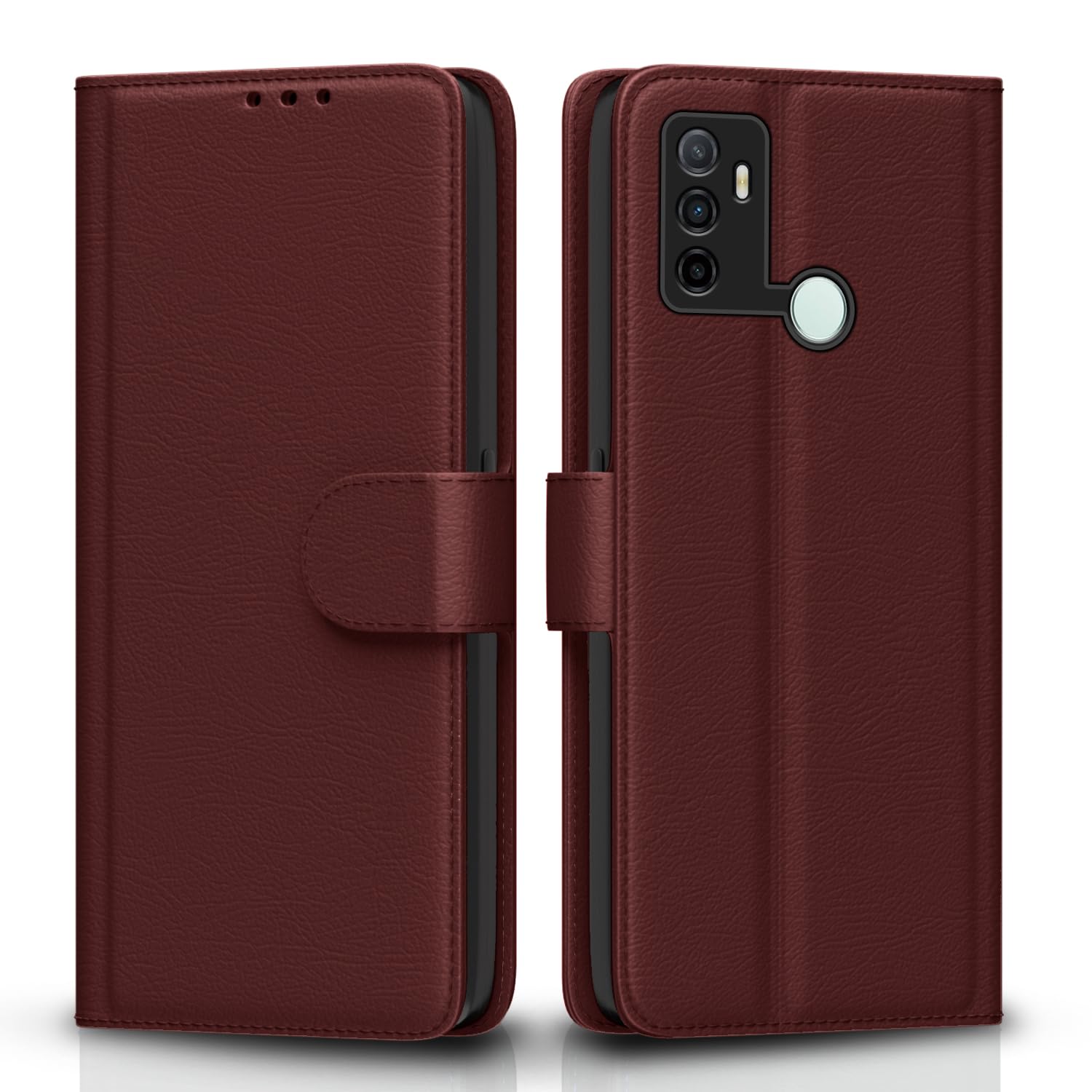 Oppo A53 Leather Flip Case - Wallet Stand & Protection -10 Oppo A53 Leather Flip Case - Wallet Stand & Protection -10