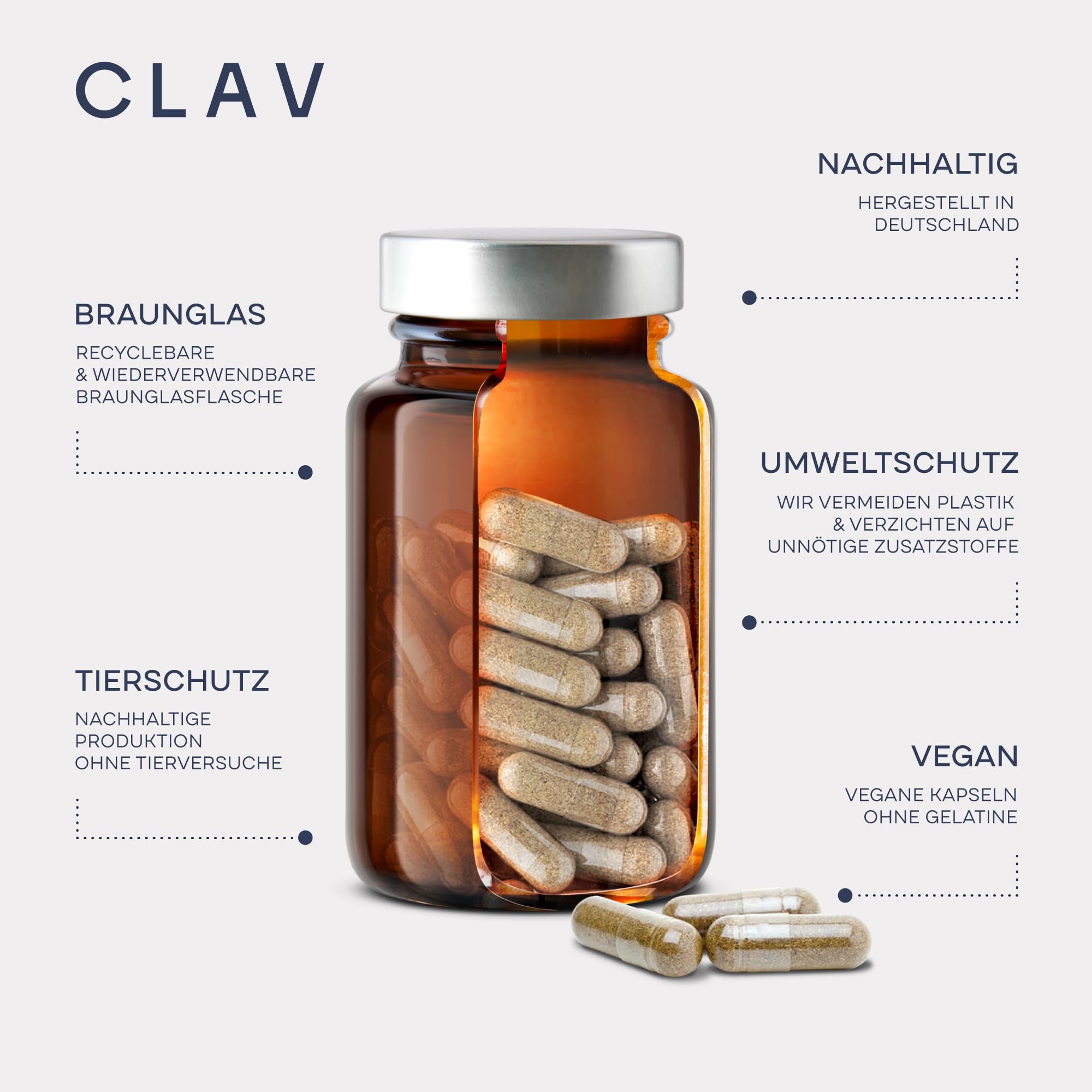 CLAV® Superfood Set, Mentale Stärke, N°4 Focus + N°5 Balance + N°6 Recover | Für Gedächtnis, Konzentration & Ausgeglichene Stimmung, mit Ashwagandha & Melatonin, Laborgeprüft, im Apothekerglas, Vegan