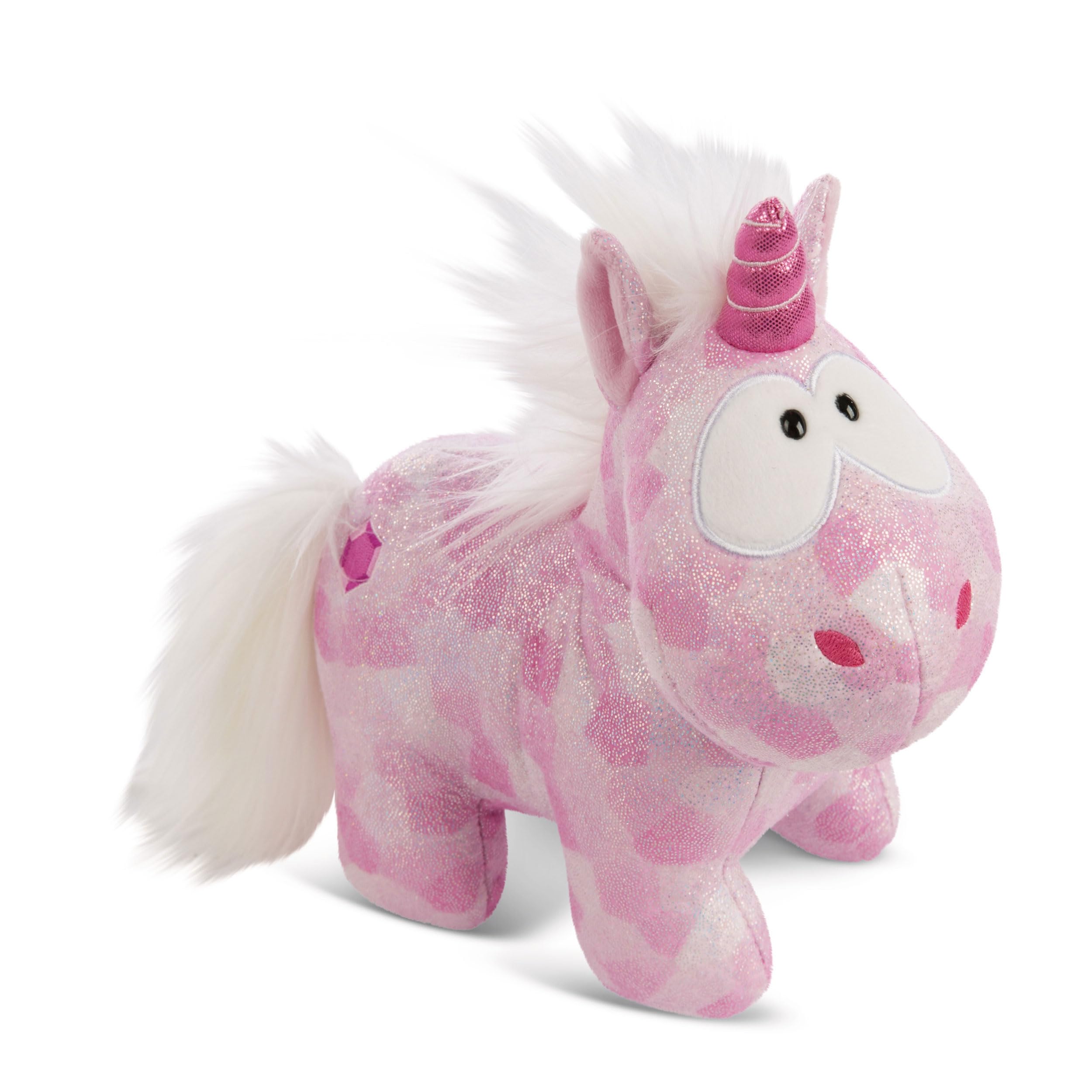 NICI Soft Toy Pink Diamond 22 cm – Unicorn cuddly toys for girls, boys & babies – Fluffy stuffed animal to cuddle and play with – Cosy plush animals