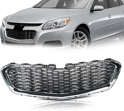 Front Honeycomb Bumper Grille Grill Compatible with 2014-2015 Chevrolet Malibu Replacement for 22995179 GM1200675C