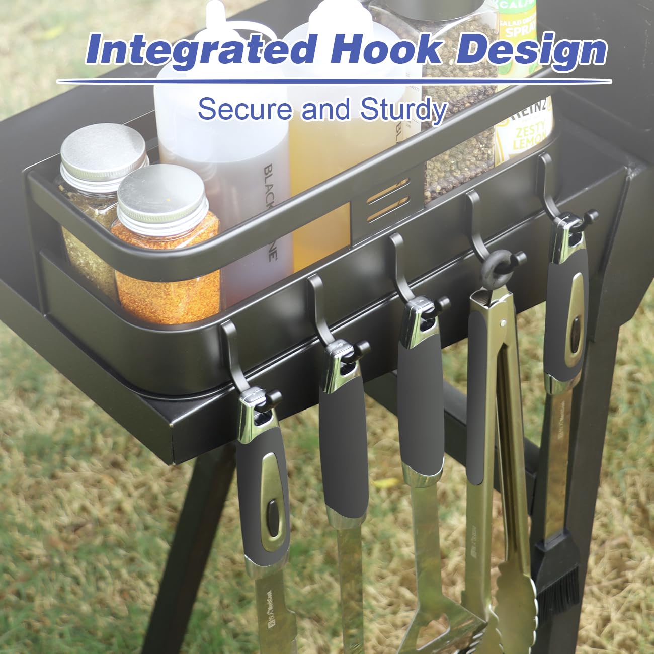 Magnet Hooks Magnetic Griddle Caddy No-Tools Organizer For