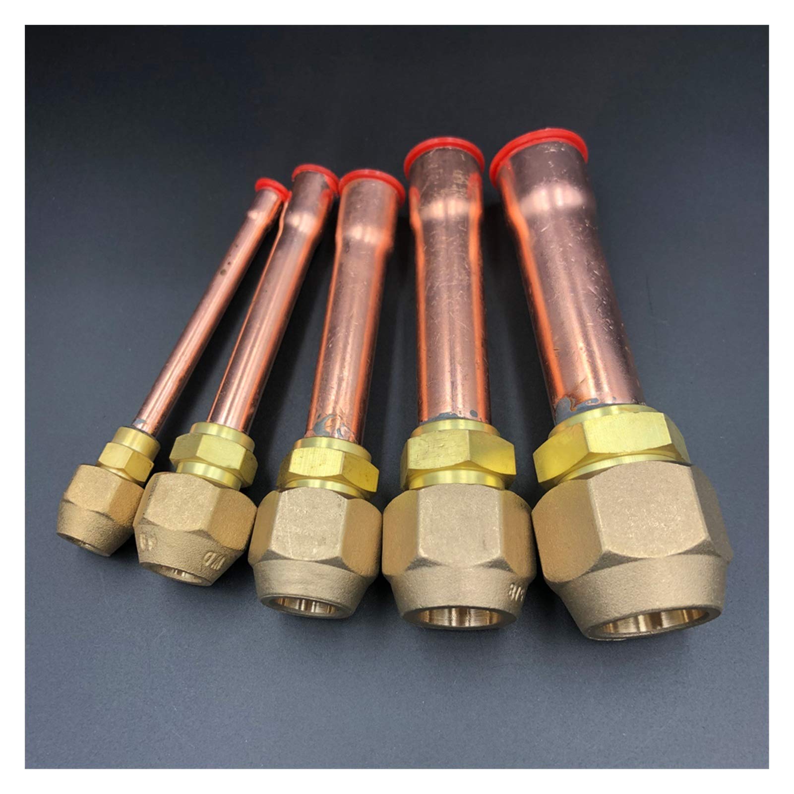 Pipe Fittings 45 Degree SAE 1/4" 3/8" 1/2" 3/4" Flared Connector with Brass Fittings for Air Conditioners (Color : with Nut, Thread Specification : Flare Fit 19.05mm OD)