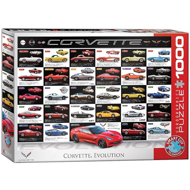Rompecabezas Eurographics Corvette Evolution (1000 Piezas)