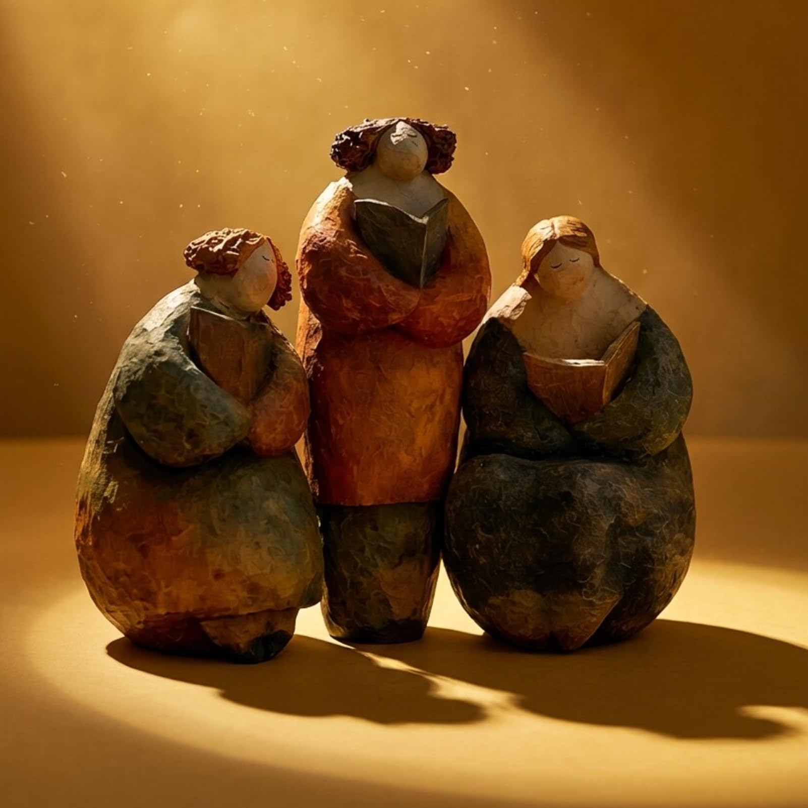 Figurki damskie do czytania w stylu vintage, abstrakcyjne rzeźby artystyczne, rustykalne, ręcznie malowane posągi do salonu, stojak na książki, stojak na telewizor, biuro, dekoracja biurowa