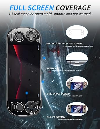 (2 Pack) Screen protector for Retroid Pocket 6, yystao Soft Film - Anti-Scratch, Touch-Sensitive, HD-Clear