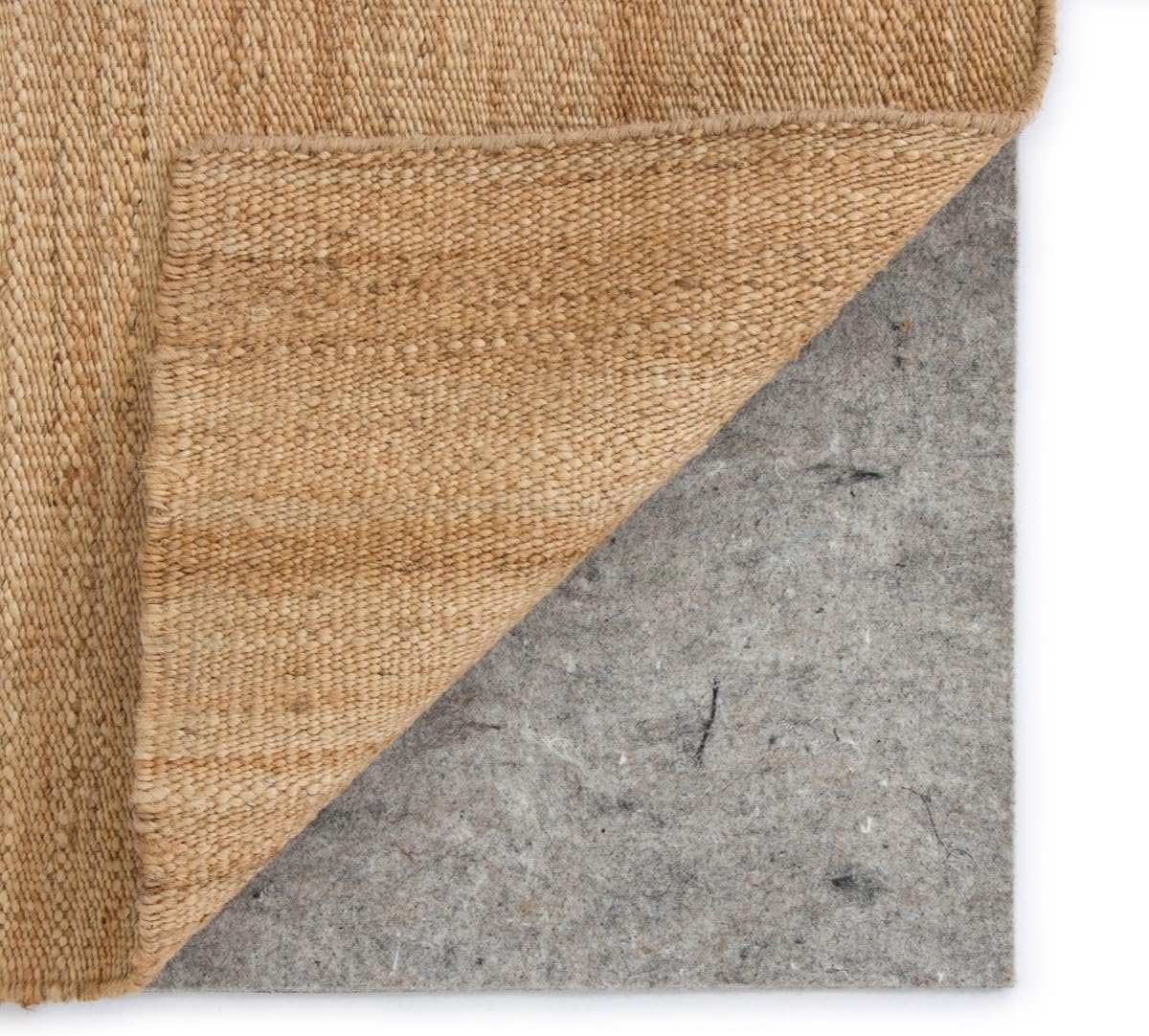 Revival Rugs Plush 8'x10' Rug Pad - 1/5" Thick - 100% Recycled Felt - Natural Rubber - Strong Grip - Moisture Resistant
