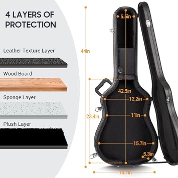 CAHAYA 41 ABS Plastic Acoustic Guitar
