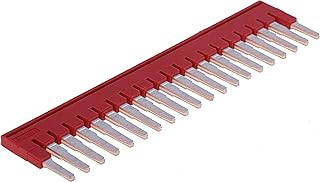 PHOENIX CONTACT Puente enchufable FBS 20-5, paso de 5.2 mm, número de 20 pines, rojo, 1 pieza