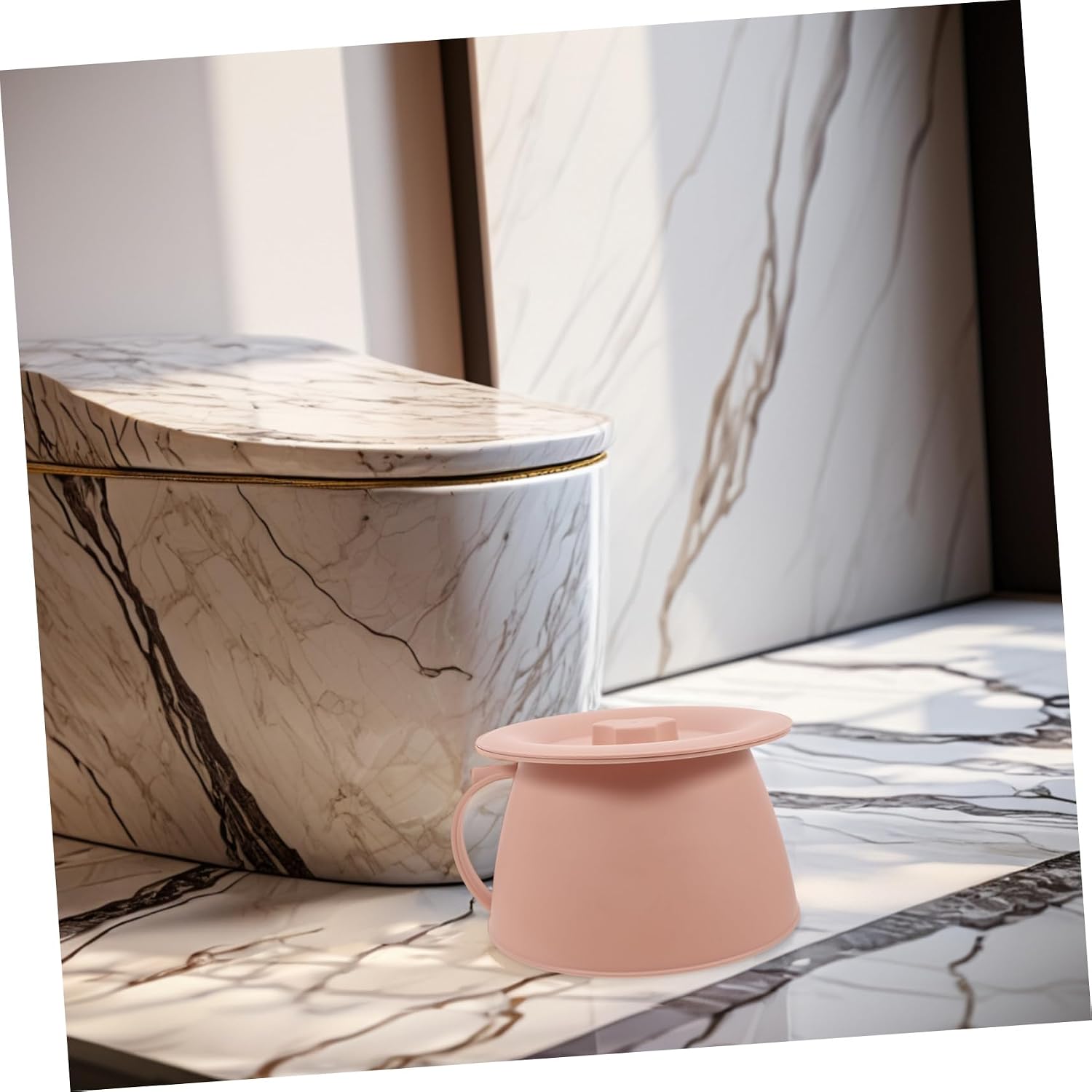 Easycomforts Potty Training Toilet for Boys Girls Adults Night Potty Pee Bucket Unisex Urinal Lid Brush Portable Urinal for Boy Girl and Elderly