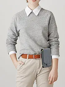 Coldre tático universal MOLLE para cinto para celular do exército, bolsa de segurança EDC, kit de acessórios de transporte, capa de cintura compatível com iPhone 16/16 Pro/16 e/15/15 Plus, compatível