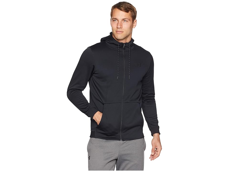 

Under Armour Armour Fleece Full Zip Hoodie (Black/Black) Men's Sweatshirt