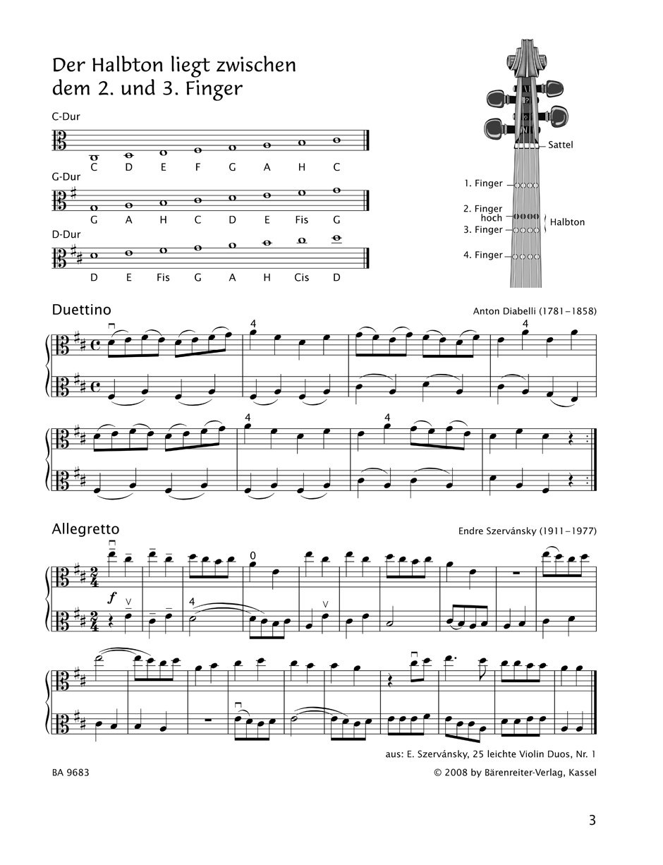 Früher Anfang auf der Bratsche Band 3 + 4 | Eine Bratschenschule für Kinder | Saßmannshaus | BA09683 + BA09684 | Bärenreiter Verlag | ISMN 9790006536375 + 9790006536382 | Soundman Kolophonium