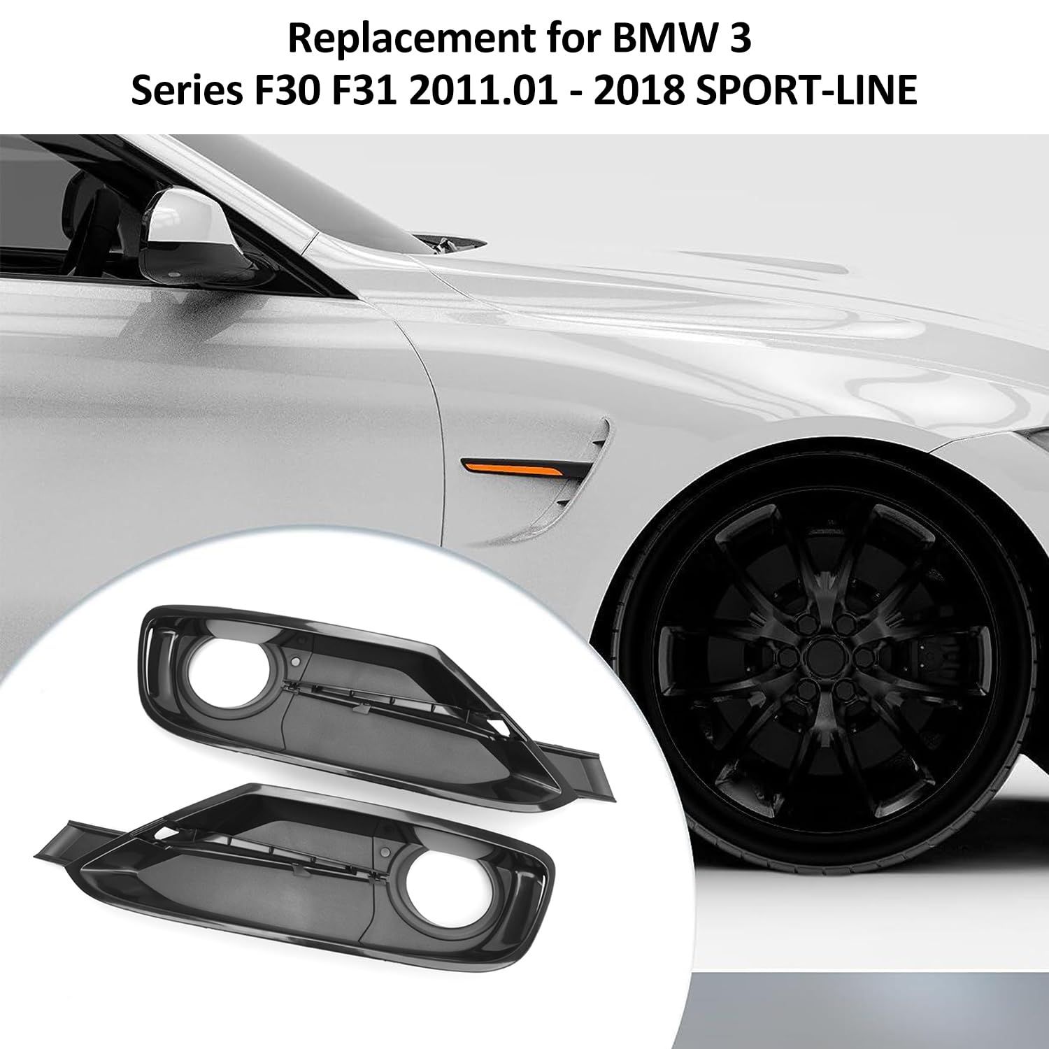 Grille De Pare-chocs Avant Inférieure Pour BMW Série 3 F30 – Neuve D’origine (51117263478)