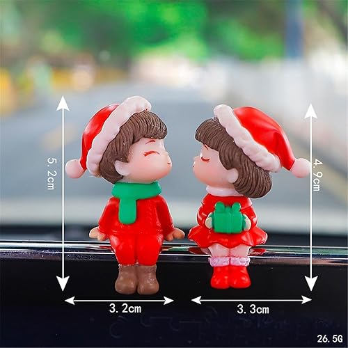 Miniatura 2 de Lindos adornos para parejas, bonita decoración de automóvil, bonita decoración de automóvil para pareja, figura de acción para interior de