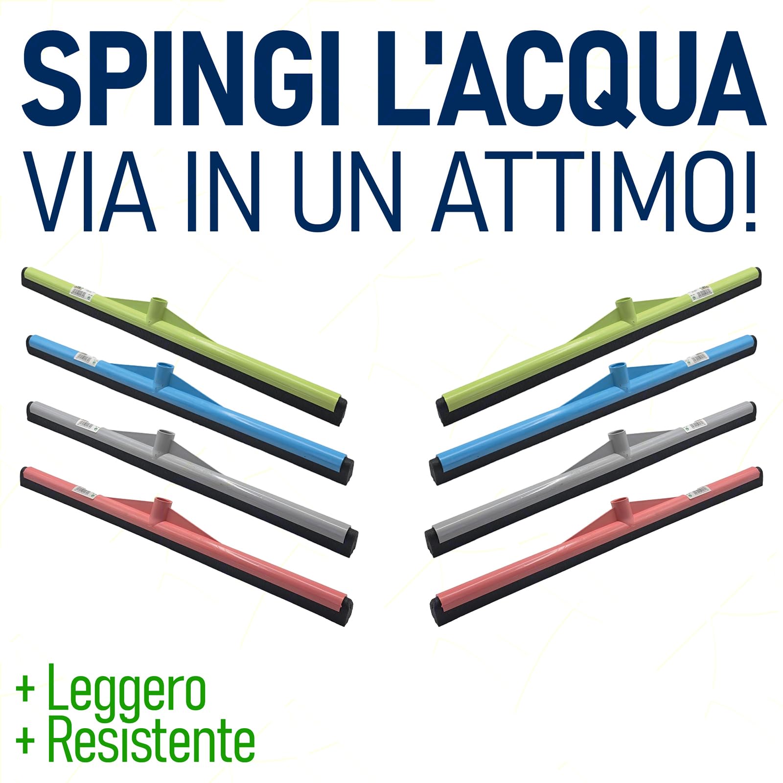 Sicignano Spingiacqua in Plastica con Attacco a Vite Universale, Leggero e Resistente, Colori Assortiti (55 cm)