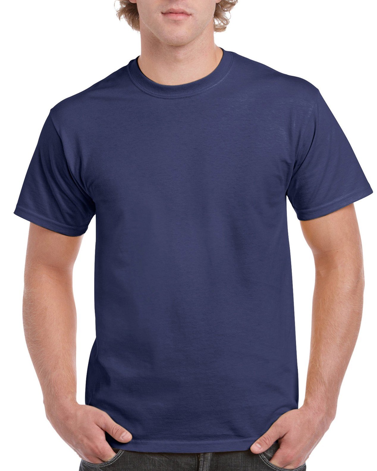 Gildan Men's Metro Blue G2000 Ultra Cotton Adult T-Shirt, Medium