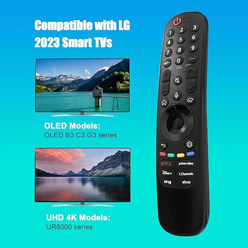 Miniatura 2 de MR23GA Magic Remote Reemplazo (2023) para televisores inteligentes LG, con voz y puntero, compatible con LG TV OLED QNED B3 C3 G3 Series NanoCell