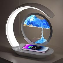 Lumaflow Sandscape Charger, 2025 Best 3in1 Lumaflow Sandscape Wireless Charger, Art Decor Fast Charging Station, Moving Sand Picture Sandscap Lamp, for Office (Blue)