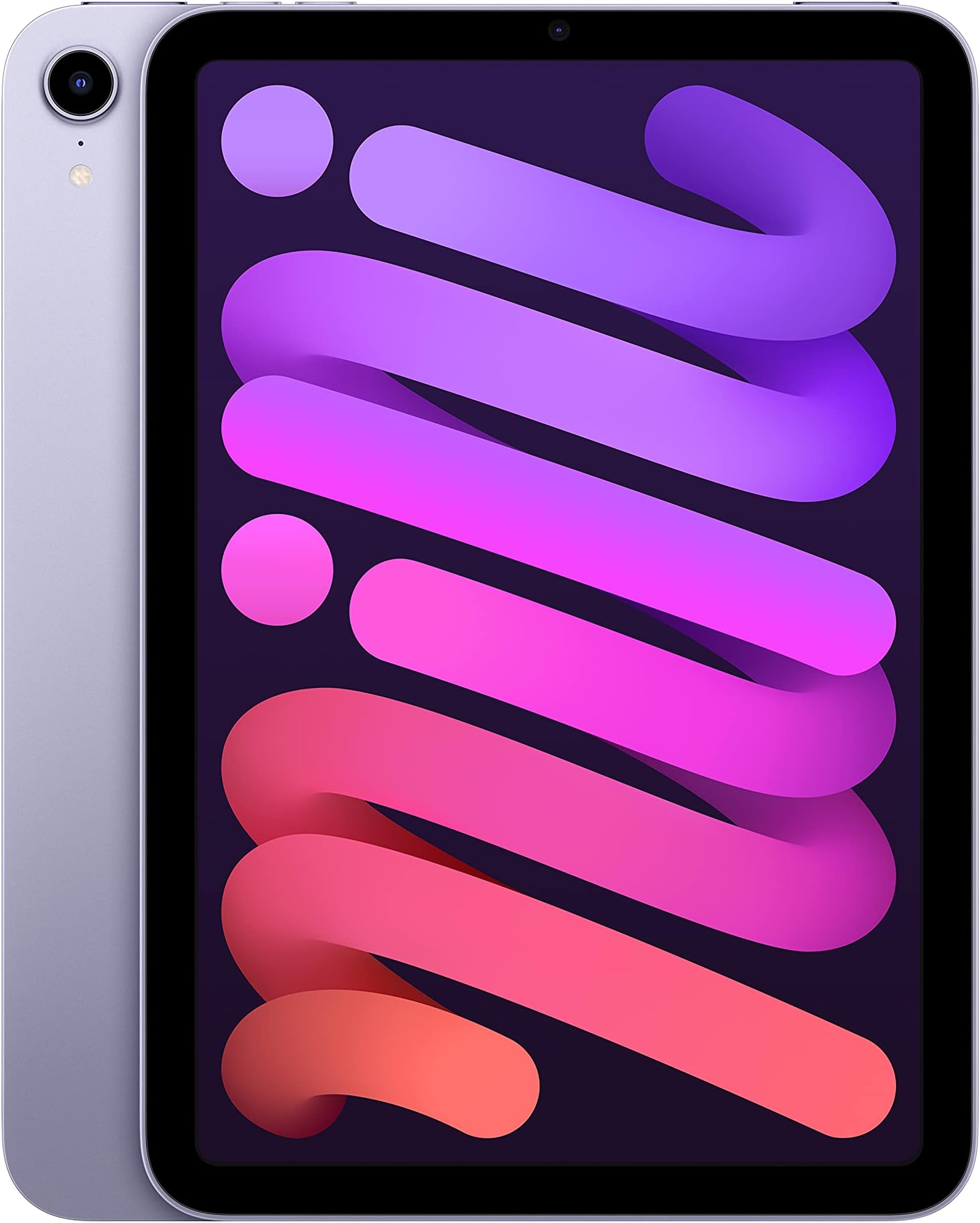 Apple iPad mini (6th Generation): A15 Bionic, 8.3-inch Liquid Retina Display, 64GB, Wi-Fi 6, 12MP front/12MP Back Camera, Touch ID, All-Day Battery Life – Purple