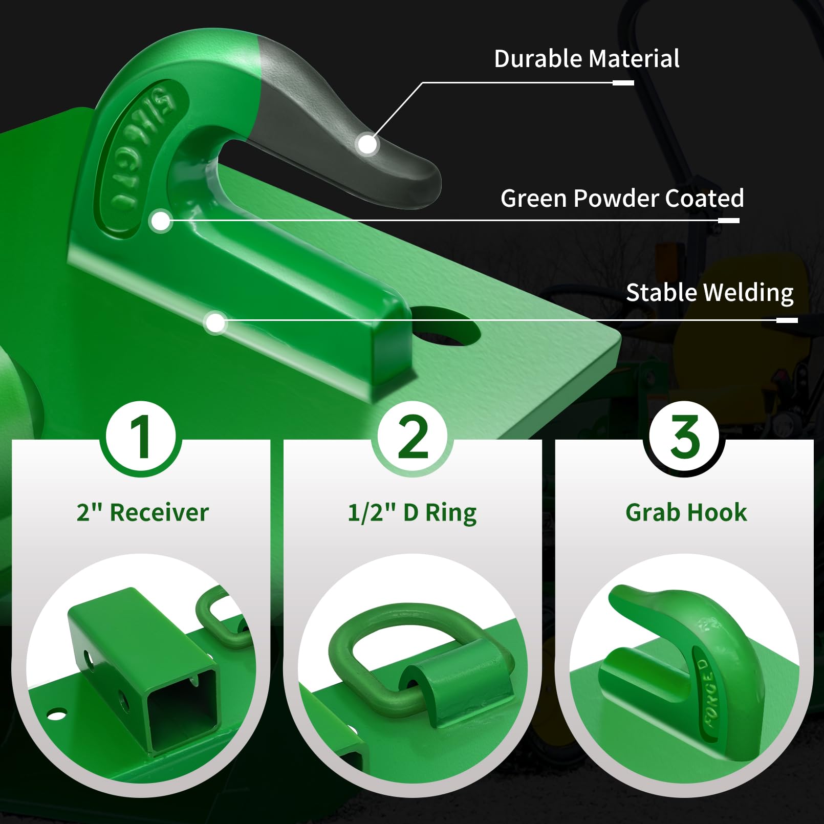 PHEXOD Compact Tractor Bucket 1/4