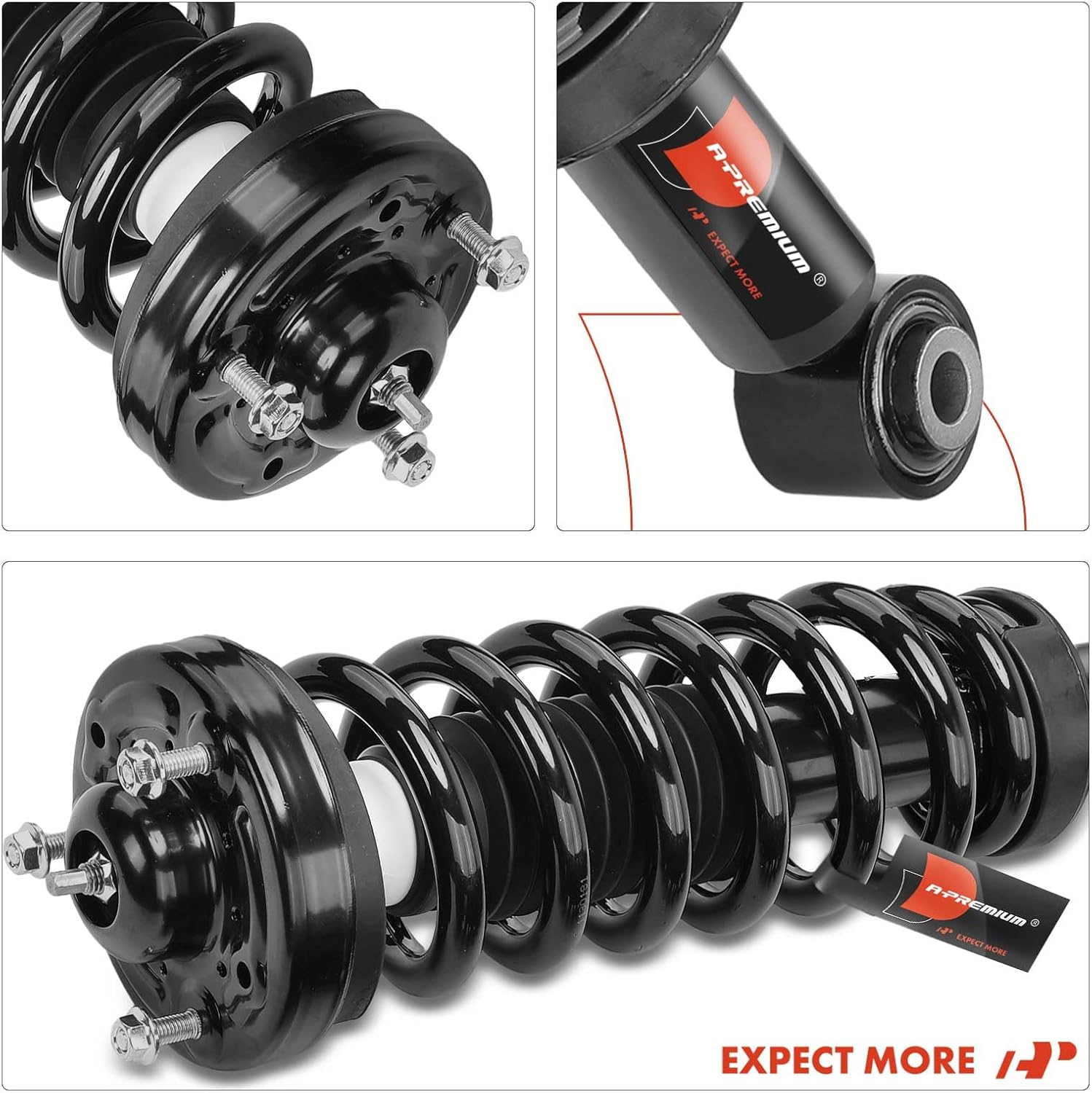 A-Premium Front Struts Compatible with Ford Expedition & Lincoln Navigator, 2007-2013 - 2x Replacement Suspension Complete Strut Assembly Shock with Coil Spring