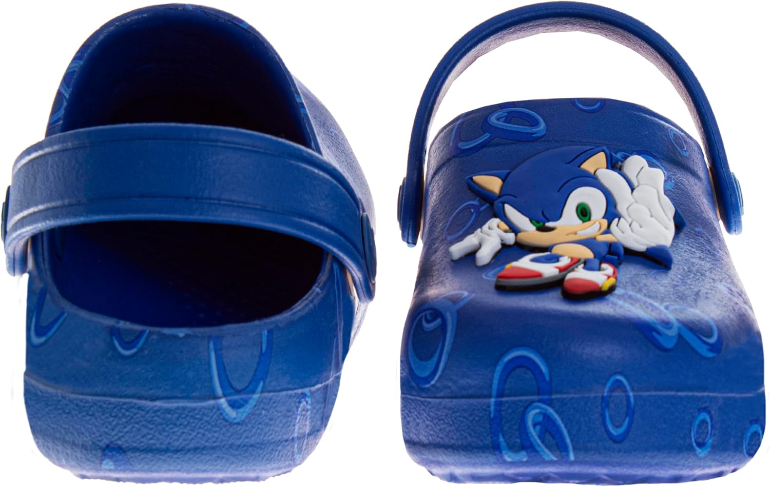 Josmo Kids Sonic Clog Sandal Waterproof Slip-On Slides for Boys Sonic The Hedgehog Closed Toe Clogs with Backstrap Sizes: 5-10 Toddler / 11-12 Little Kid - Image 3