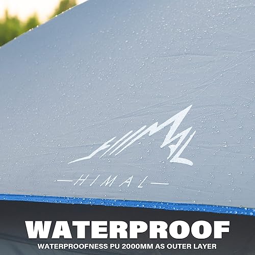 Miniatura 5 de GoHimal Tents 6 Person for Camping,Easy Setup Waterproof Windproof Camping Tent,Double Layer Cabin Tent -10'X9'X79in(H)