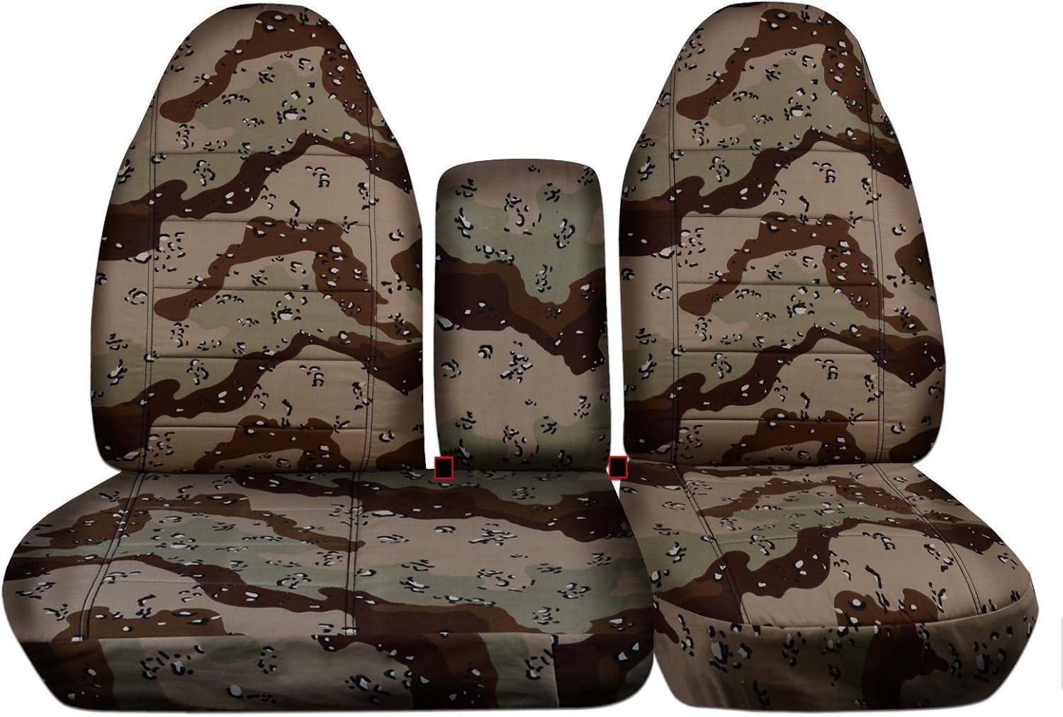 Totally Covers Compatible with 1997-2000 Ford F-150 Camo Truck Seat Covers (Front 40/60 Split Bench) with Opening Center Console/Solid Armrest: Desert Storm Camouflage (16 Prints) F-Series F150