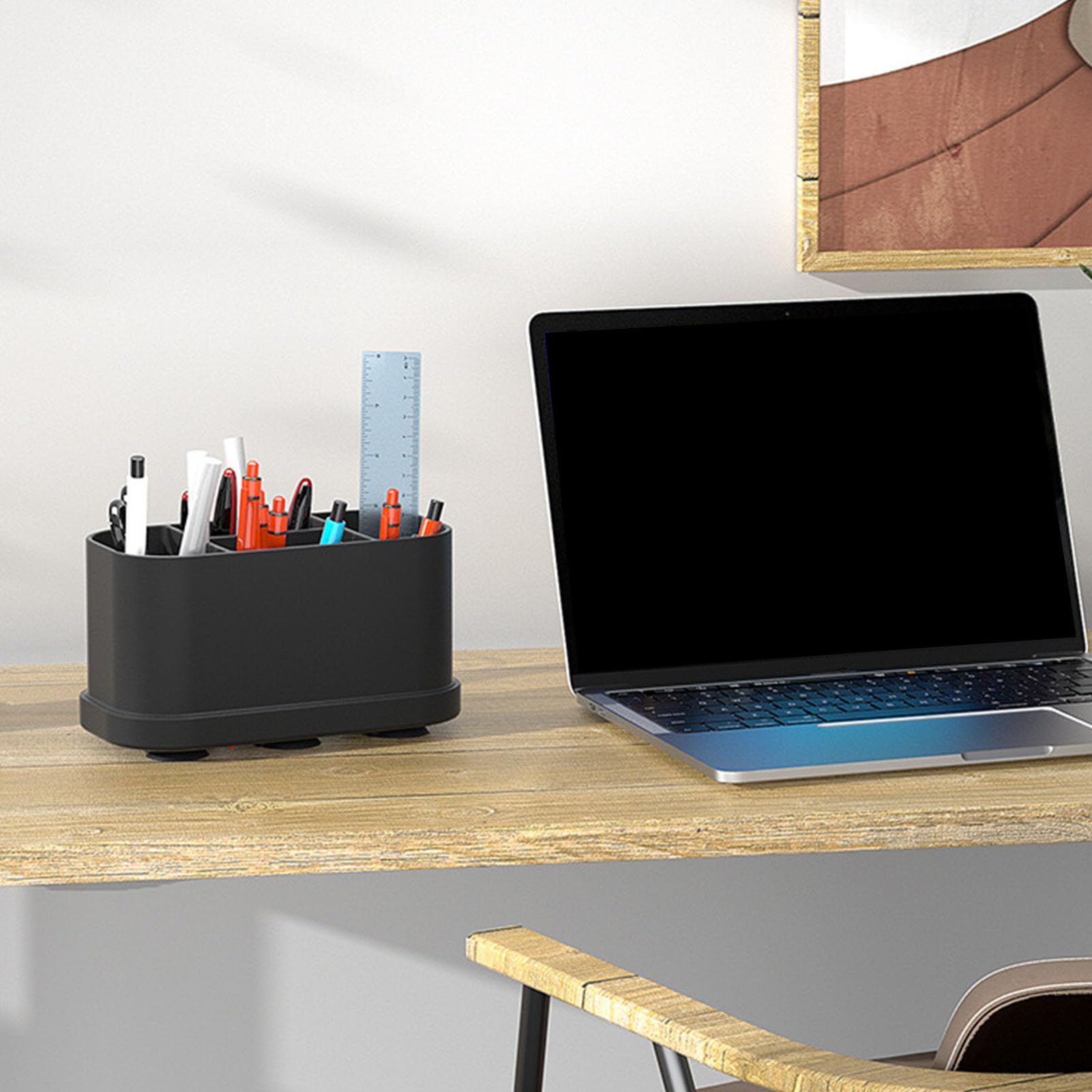 SIXRUN Portaspazzolino in Silicone per Dentifricio, Supporto per Spazzolino a 5 Slot con Fori di Drenaggio, Organizer da Bagno con Aspirazione a Parete per Uso Familiare da Viaggio da Bancone, 180 X