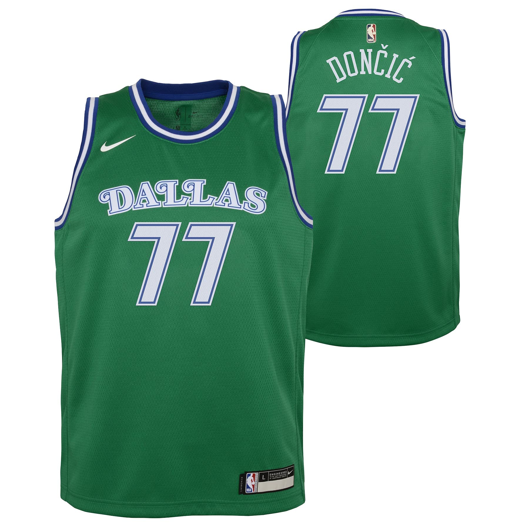 Nike NBA Boys Youth (8-20) Luka Doncic Dallas Mavericks Swingman Jersey