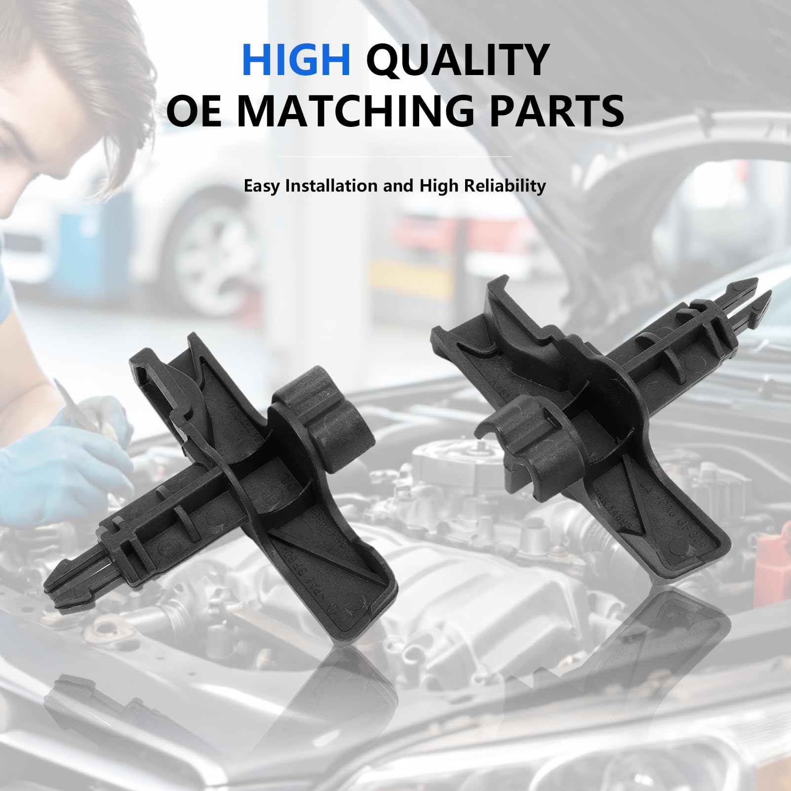 Meccanismo di bloccaggio del cofano per Smart Fortwo 451 2008-2012 Set di 2 meccanismi di bloccaggio del cofano del motore 4517570301C22A 4517570401C22A