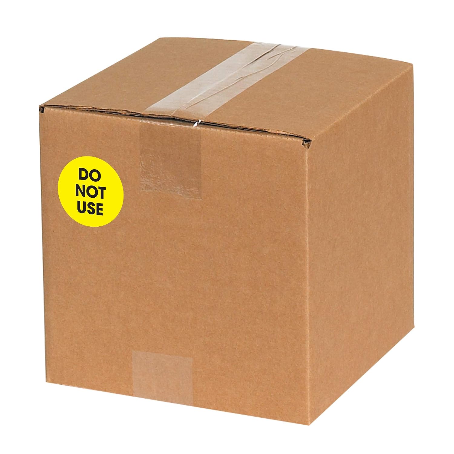 Tape Logic 2' Circle Label, 'Do Not Use', Fluorescent Yellow, Roll of 500 Stickers, for Inventory Control and Warehouse Organization