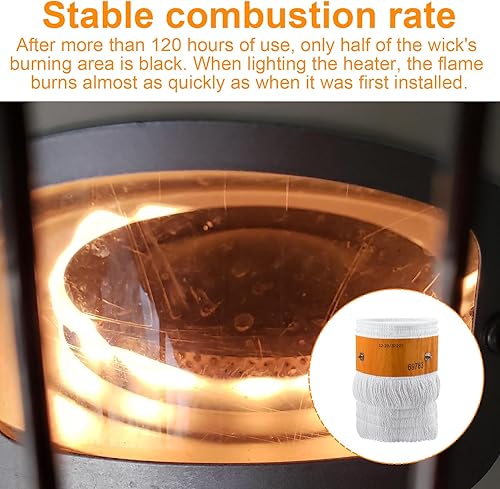 Vista 6 de Mechas de repuesto para calentador de queroseno 32225 para Kero World KW-24C, también para DuraHeat DH-2300, para Dyna-GLO RMC-95C, para mechas