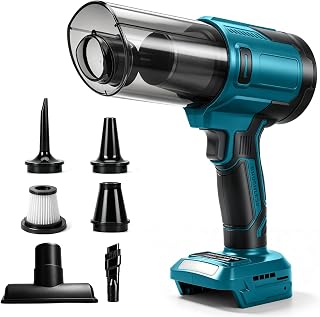 Battery Operated Handheld Vacuum Compatible Makita 18V (without Battery), 100W, 10000Pa, Brushless Handheld Vacuum Cleaner with 5 Nozzles for Car, Home and Office