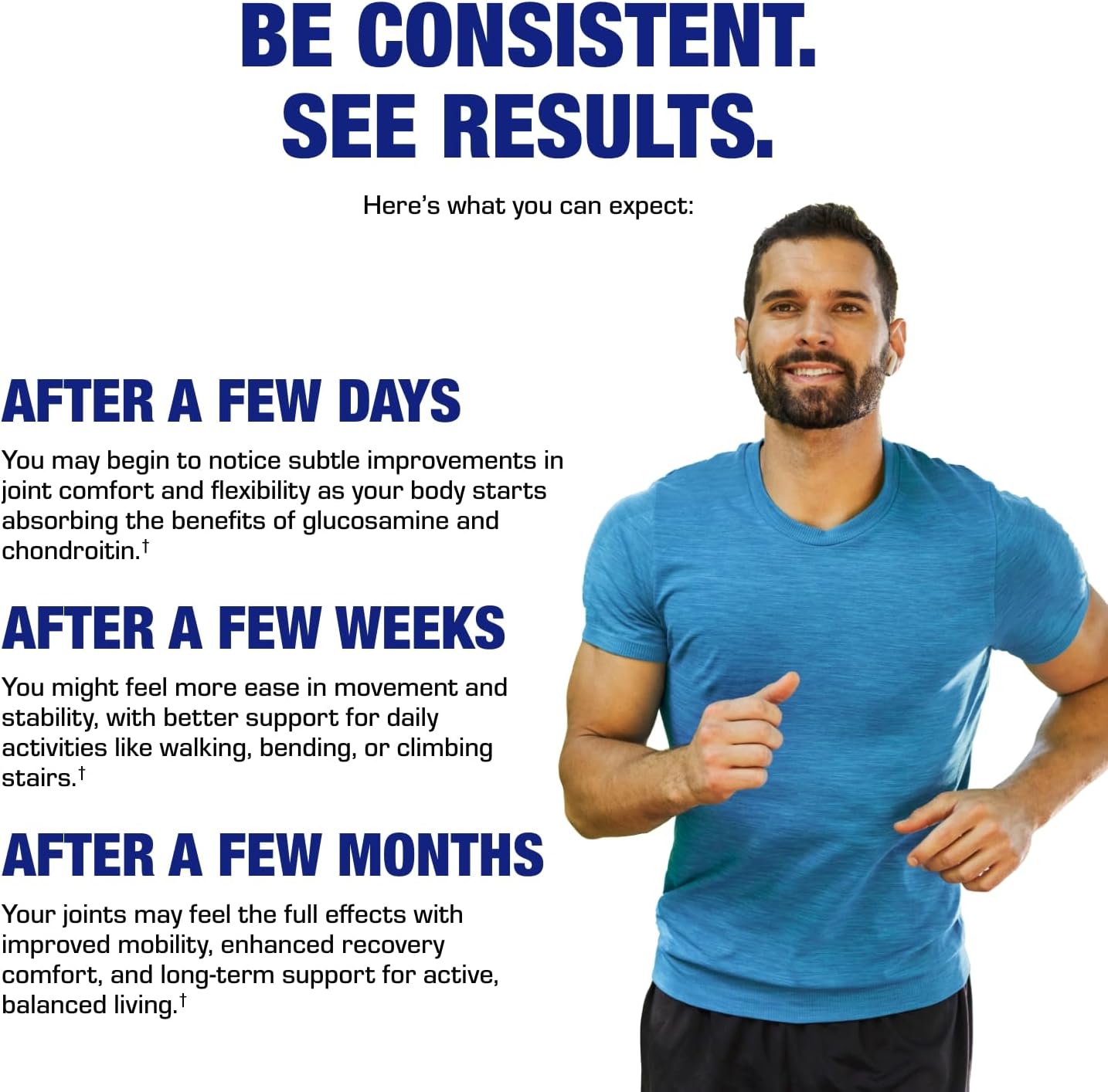 Advanced Glucosamine and Chondroitin for Adults - Clinical Formula Naturally Derived Bone Joint Tendon and Ligament Supplement with High Strength Glucosamine Complex - Up to 90 Day Supply