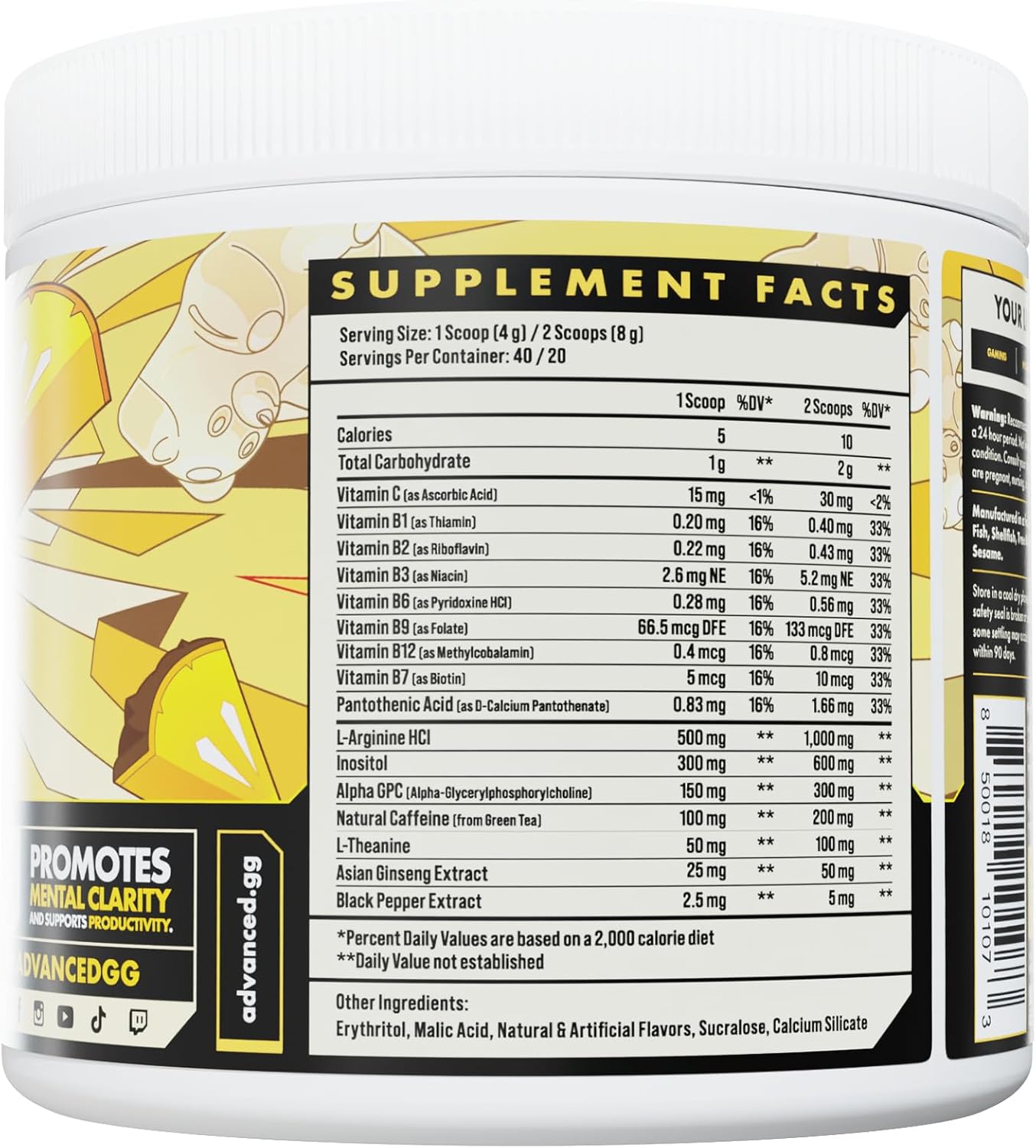 Advanced Focus Powder - White Gummy Bear - Image 5