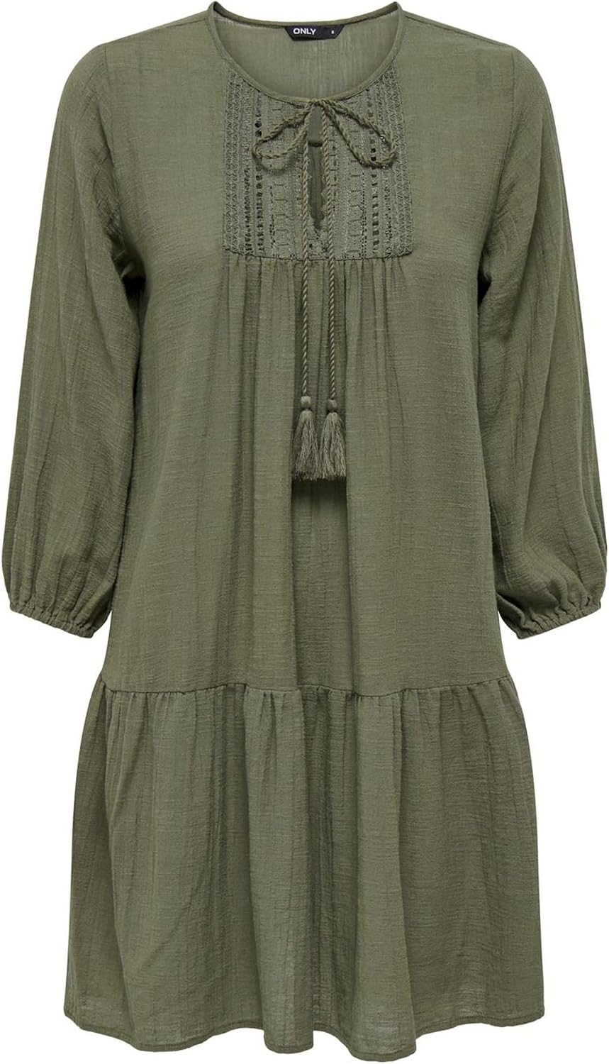 ONLY Onlvinnie Life 3/4 Lace Tunic Wvn Noos tunik Kadın