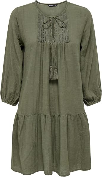 ONLY Onlvinnie Life 3/4 Lace Tunic Wvn Noos tunik Kadın