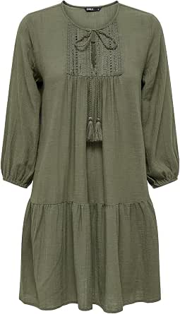 ONLY Onlvinnie Life 3/4 Lace Tunic Wvn Noos tunik Kadın